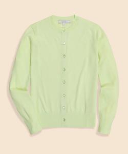 Кардиган с круглым вырезом из хлопка Supima