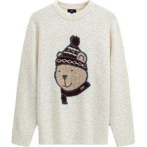 Трикотаж, унисекс, круглый вырез, умеренный, другие GAP, айвори белый