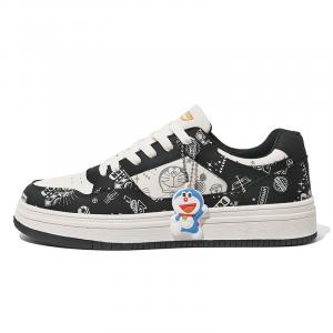 Кроссовки Doraemon Skateboarding Shoes Unisex Low-top, черный