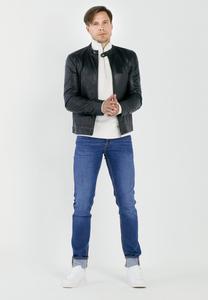 Кожаная куртка NO N4ME, черный