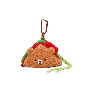 Плюшевый кулон милый медвежонок сэндвич 8см BANLI