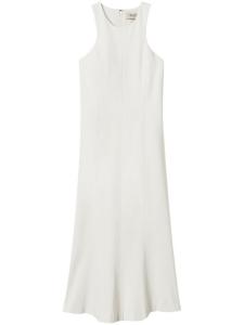 Платье миди с вырезом халтер TWINSET, белый