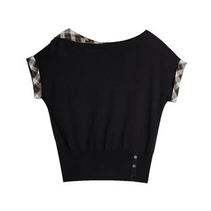 ELLE Тонкий черный водолазка для женщин