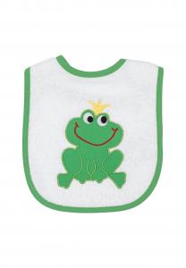 Нагрудник-лягушка принц белый Smithy