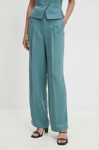 Брюки из смешанного льна BA&SH, бирюзовый