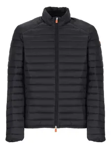 Пуховик с нашивкой-логотипом Save The Duck, черный