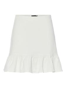 Мини-юбка Pieces, белый деним