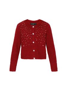 Faina Женский кардиган красного цвета