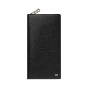 Кошелёк из зернистой телячьей кожи мужской чёрный MONTBLANC