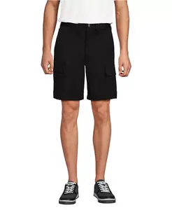 Мужские шорты-карго Flex Performance длиной 9 дюймов Lands' End, черный