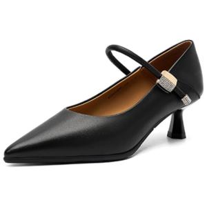 Туфли-лодочки на тонком каблуке ELLE для женщин, черные