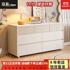 Guansi Комод 140 см для спальни и гостиной из массива дерева, 8 ящиков, 4 полки, с установкой