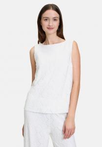 Топ STRUKTUR MIT U-BOOT-AUSSCHNITT - Blouse Betty & Co, белый