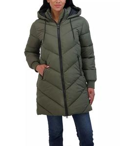 Куртка-пуховик 3/4 для юниоров с капюшоном Sebby, зеленый