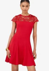 Мини-Платье-Скейтер стандартного кроя Lipsy, Red
