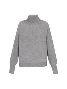 DreiMaster Женский свитер серого меланжевого цвета