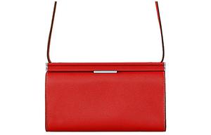 Clic H Evercolor Calfskin Shoulder Bag, Crossbody Bag Regular Women's Heart Red HERMES