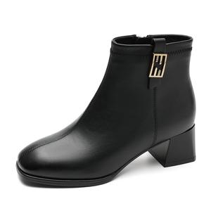 AOKANG Ботильоны женские черные