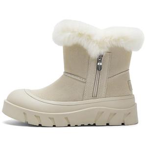 NINE WEST Женские короткие зимние сапоги бежевые с меховой подкладкой, цвет Beige (Fur-Lined)