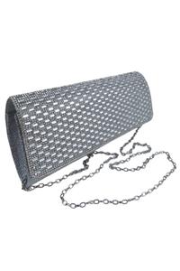Клатч Diamante Tube Paulo Due, серебро