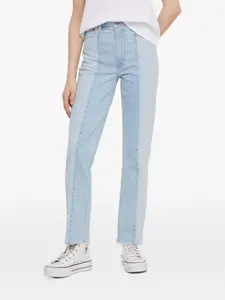 Джинсы с панелями и необработанным краем Abercrombie & Fitch, синий