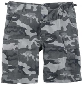 Шорты Brandit BDU Ripstop Short, серый камуфляж