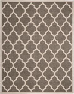 Ковер SAFAVIEH, 214 x 214 см, Amherst Collection, Dark Grey & Beige, Moroccan Trellis дизайн, без линьки и простой в уходе, идеален для помещений с высокой проходимостью в гостиной, спальне (AMTW420R)
