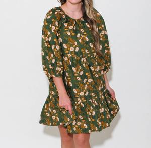 Трикотажное платье с бантами на спине в цвете хаки Ivy Jane