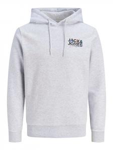 Jack & Jones Худи "Geplas" серого цвета