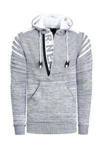 Худи современного трикотажного дизайна RUSTY NEAL, серый