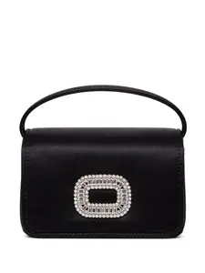 Декорированная сумка-клатч с верхней ручкой Roger Vivier, черный