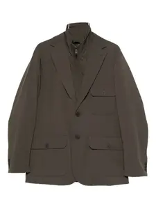 Однобортный пиджак Emporio Armani, зеленый