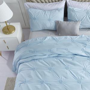 Комплект одеял с защипами Swift Home с цветочным принтом, серый