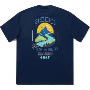 Футболка LiNing унисекс, темно-синяя