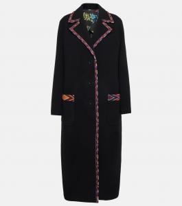 Пальто из смесовой шерсти Etro, Nero