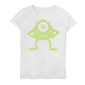 Футболка с изображением Майка для девочек 7–16 лет, Disney/Pixar Monsters University, день Святого Патрика Disney