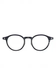 Очки в круглой оправе из титана Lindberg, черный
