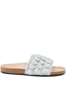 Плетёные плоские сандалии Jw Anderson, серый