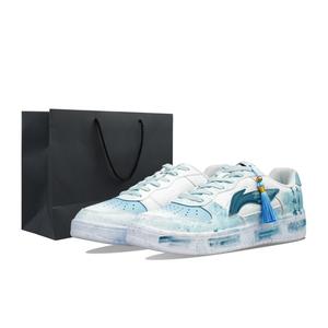 Скейтерские кроссовки Low top Unisex Light Cyan устойчивые к истиранию, легкие и дышащие LINING, Light Cyan
