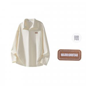 Футболка Unisex Polo Collar Moderate Straight Fit WARRIOR, оранжевый (comes with diy badge)