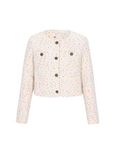 IZIA Женский пиджак кремового цвета с разноцветными вставками