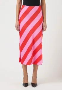 Hw midi s. noos aline skirt Yas, Cyclamen Stripes Bittersweet Wide Stripes