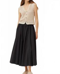 Жилет крючком Darla кремового цвета Grade & Gather, кремовый