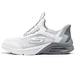 Skechers Kids Скользостойкие, износостойкие, легкие амортизирующие низкие детские кроссовки White для подростков