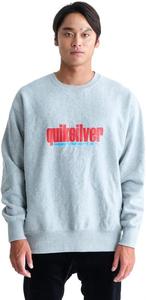 Мужская толстовка QUIKSILVER свободного кроя с круглым вырезом и резиновым принтом