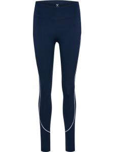Леггинсы Pulse Piping Mw Tights синего цвета Hummel