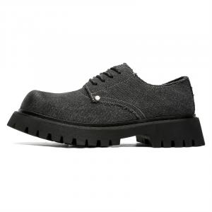 Dounkol Мужские стильные повседневные туфли Cool Casual Shoes - черные, увеличивающие рост, цвет Black Height Increasing