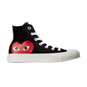 Кроссовки Converse Comme des Garçons Play x Chuck Taylor All Star High 'Black', черный