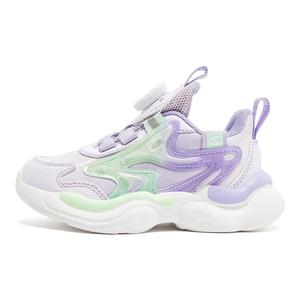 Кроссовки для бега с низким верхом, противоскользящие, амортизирующие, износостойкие, легкие, детские HOBIBEAR, фиолетовый/зеленый