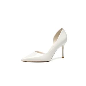 PINWEISHIDU Женские туфли на высоком каблуке черно-бежево-абрикосовые бежевые, цвет Beige